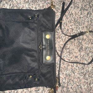Marc Jacobs Black Crossbody Bag with Gold Accents
